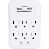 Prime&reg; USB Charger with Surge Protector Planification Entrepots Molloy