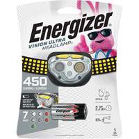 Vision Ultra Industrial Headlamp, LED, 450 Lumens, 2 Hrs. Run Time, AAA Batteries Planification Entrepots Molloy