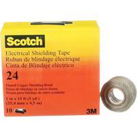 Scotch&reg; Electrical Shielding Tape, 25.4 mm (1") x 4.6 m (15'), Black, 16 mils Planification Entrepots Molloy