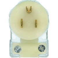 Angled Hospital Grade Extension Plug, Nylon, 15 Amps, 125 V Planification Entrepots Molloy