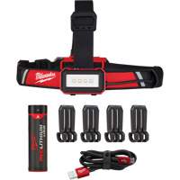 Low-Profile USB Headlamp, LED, 600 Lumens, 2 Hrs. Run Time, Rechargeable Batteries Planification Entrepots Molloy