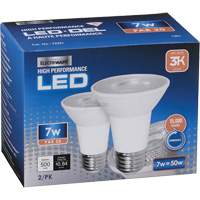 Dimmable LED Bulb, Flood, 7 W, 500 Lumens, PAR20 Base XJ062 | Planification Entrepots Molloy