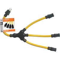 "W" Adapter, STW, 12/3 AWG, 15 A, 3 Outlet(s), 2' XJ240 | Planification Entrepots Molloy