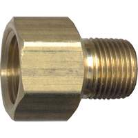 Adaptateur de tuyau, FPT x NPT, 1/2" x 1/4" dia., Laiton Planification Entrepots Molloy